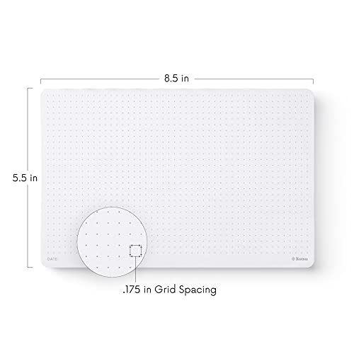 Notsu Dot Grid Desk Notepad, 2 Pack | Tear-Off Landscape Note Pad for Desk, Doubles as Mousepad | Premium Thick Dotted Paper, 50 Sheets, 5.5" x 8.5" - size: 5.5" x 8.5", style: Dot Grid