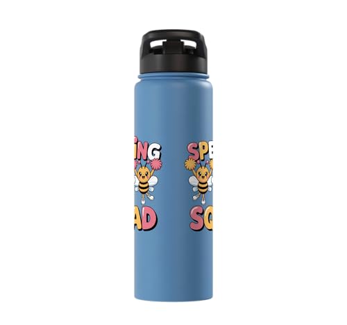 Spelling Squad Teacher Student Coach Classroom Stainless Steel Insulated Water Bottle - color: Light Blue