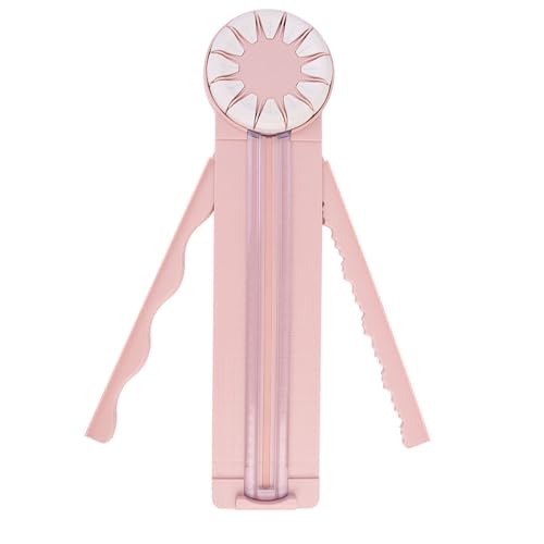 12 in 1 Paper Trimmer Craft Cutter, Portable Scrapbook Paper Cutting Tool with Straight Wavy Dashed Line Blades & Scoring Function for DIY Crafts, Journals & Card Making
