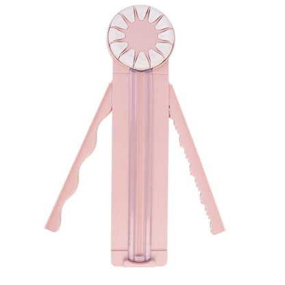 12 in 1 Paper Trimmer Craft Cutter, Portable Scrapbook Paper Cutting Tool with Straight Wavy Dashed Line Blades & Scoring Function for DIY Crafts, Journals & Card Making