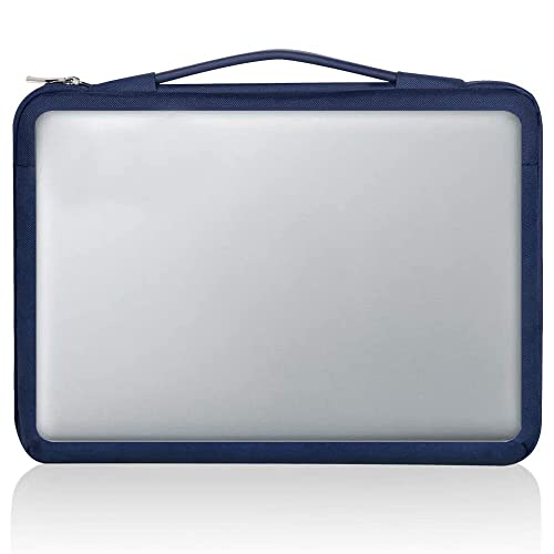 LANDICI 360°Laptop Sleeve Case 15.6 16 Inch Compatible with MacBook Pro 16 M1/M2/M3/M4 2019-2025, 15.6-16” Hp Dell Lenovo Acer Asus, Waterproof Computer Bag Cover with Handle, Blue - color: Blue, size: 15.6-16 inch