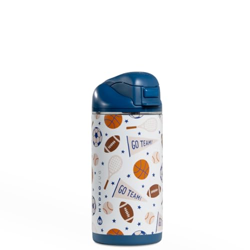 HydroJug Ease2o 14oz Kids Water Bottle with Straw & Chug Lid, All-Stars - color: All-Stars