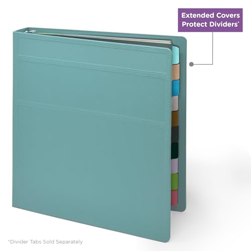 Carstens 1-Inch Heavy Duty 3-Ring Binder - Side Opening, Powder Blue, Durable Plastic, No-Gap Rings, Waterproof Cover No Pockets, Holds 125 US Letter Sheets, BPA-Free, Made in USA (8704-3R) Case of 18 - color: Light Blue, size: Case of 18
