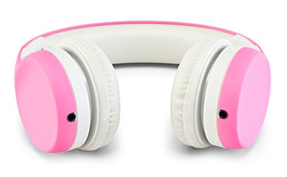 Children Kids Children's Volume Limited Headphones for Kids Foldable (Pink) - color: Pink