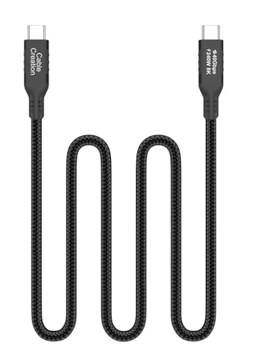 USB 4 Cable,USB C to C for SSD,MacBook Pro, iPhone17,Dock,Auto 3.3ft | for Thunderbolt 5 4, 40Gbps Data Sync, 8K/5K@60Hz Video Stream, 240W PD 3.1 Fast Charging,Anti Tear Braided - color: 40G, size: 3.3FT-Straight