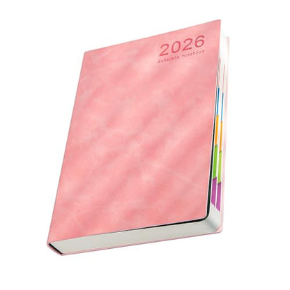 2026 Day Planner 2026 Leather Academic Journal Notebook with 360 Pages Lined for Men Women Daily Scheduling Planning Student Study Schedule Organiser - color: B