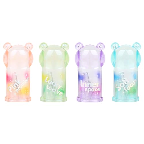 4Pcs Cute Bear Pencil Sharpeners Small Manual Pencil Sharpener Kawaii Stationery Set Kawaii School Supplies for Kawaii Office School Home Supplies - style: colorful bear