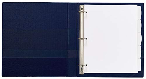 Avery Big Tab Write & Erase Durable Plastic Dividers for 3 Ring Binders, 5-Tab Set, White, 1 Set (16370) - style: 1 Set
