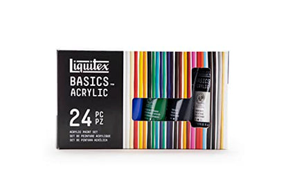 Liquitex BASICS Acrylic Paint Set, 24 x 22ml (0.74-oz) Tube Paint Set - style: 24 x 22ml (0.74-oz)