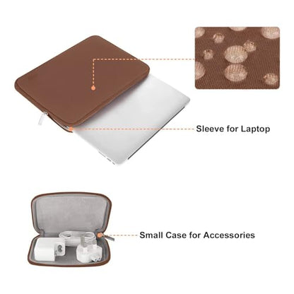 MOSISO Laptop Case 13 inch, 13 inch Laptop Sleeve Bag Compatible with MacBook Neo/Air M5 M4 M3 M2 M1 2026-2018 / Pro M2 M1 2026-2016, Neoprene Computer Sleeve Bag with Small Case, Caramel Brown - color: Caramel Brown, size: 13 inch