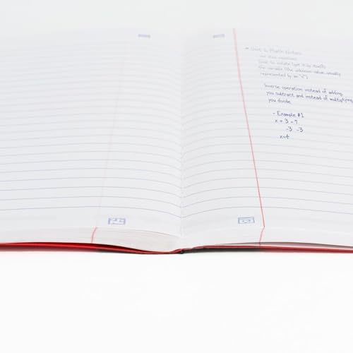 Five Star Composition Book + Study App, 4 Pack, Wide Ruled Paper, 7-1/2" x 9-3/4", 80 Sheets, Forest Green, Tidewater Blue, Fire Red and Harvest Yellow (950033B-ECM) - size: 4 Pack, style: Wide Ruled