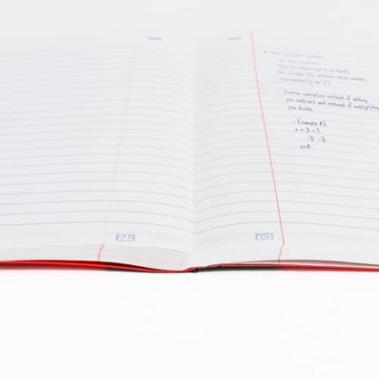Five Star Composition Book + Study App, 4 Pack, Wide Ruled Paper, 7-1/2" x 9-3/4", 80 Sheets, Forest Green, Tidewater Blue, Fire Red and Harvest Yellow (950033B-ECM) - size: 4 Pack, style: Wide Ruled