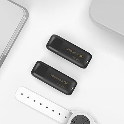 TEAMGROUP C175 128GB 50 Pack USB 3.2 Gen 1 (USB 3.1/3.0) Read 100MB/s Flash Thumb Drive, External Data Storage Memory Stick Compatible with Computer/Laptop Matte Black TC1753128GB25 - size: 128GB (50-Pack)