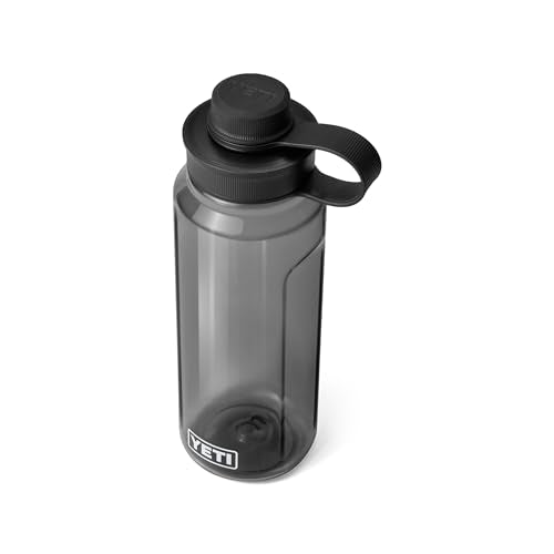 YETI Yonder Water Bottle with Yonder Tether Cap, Lightweight, Leakproof and BPA-Free - color: Charcoal, size: 34 Ounces