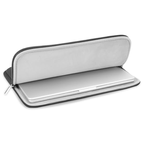 RAINYEAR Laptop Sleeve Case Compatible with 13.3 Inch Notebook Computer Chromebook 14" MacBook Pro/Max M1 M2 M3 M4 M5 Soft Bag Protective Cover with Accessories Pouch (Gray, Upgraded Version) - color: Gray(upgraded Version), size: 13"-13.3"