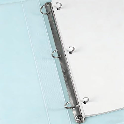 3-Hole Punched Blank Paper - 100 Sheets/200 Pages Loose Leaf Papers, 100 GSM, Paper Refills for Large Leather Journal/Filofax Binders, 8" x 10.5" - size: 8" x 10.5", style: 1-Pack