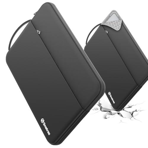 Smatree Urbanedge Laptop Sleeve Case for 14 inch ASUS Chromebook Plus CX3402/CX1405, Case with Accessory Pocket and Handle, Patented Super-Corner Shock Protection (UE420)