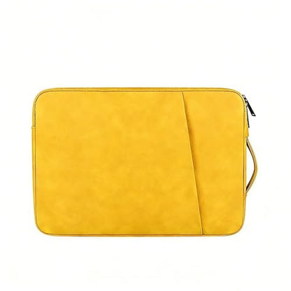 Laptop Sleeve 16 inch,Laptop Sleeve Bag Compatible with MacBook Pro/Air,HP,Dell,Lenovo,Slim Shockproof Cover with Accessory Pocket(Yellow) - color: Yellow, size: 16 inch
