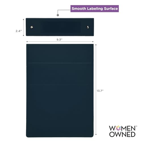 Carstens 2-Inch Heavy Duty 3-Ring Binder - Top Opening, Navy Blue, Durable Plastic, No-Gap Rings, Waterproof Cover, No Pockets, Holds 300 US Letter Sheets, BPA-Free, Made in USA (2879-3R), Case of 16 - color: Navy Blue, size: Case of 16