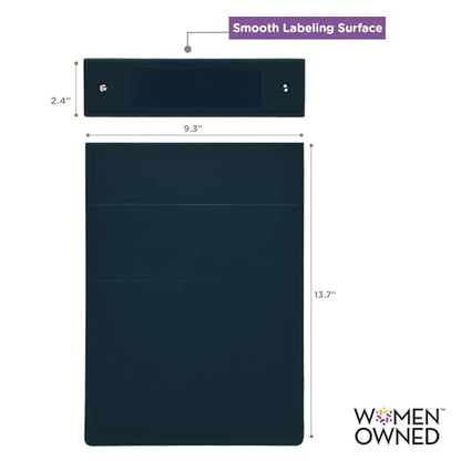 Carstens 2-Inch Heavy Duty 3-Ring Binder - Top Opening, Navy Blue, Durable Plastic, No-Gap Rings, Waterproof Cover, No Pockets, Holds 300 US Letter Sheets, BPA-Free, Made in USA (2879-3R), Case of 16 - color: Navy Blue, size: Case of 16