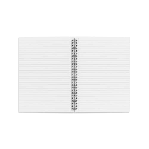 TRU RED Medium Soft Cover Lined Notebook, Wirebound, Perforated, 80 Sheets, Interior Pocket