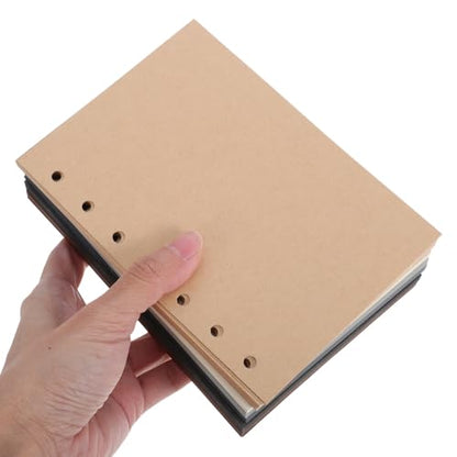 Housoutil 6-Ring A6 Blank Refill Paper for Journals and Planners 300 Sheets Unlined Loose Leaf Filler Paper for Aesthetic Binders and Note-taking