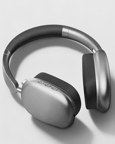 Wentronic Y01 Wireless Noise Canceling Headphones Bluetooth 5.3 Over Ear Headphones with Microphone, Hi-Res Audio, 48H Playtime, Foldable Comfortable Earpads,Compatible with iOS,Android,PC, Space Grey - color: Space Grey