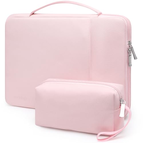 HYZUO 17-17.3 Inch Laptop Case Sleeve Bag for Dell/HP/Lenovo/ASUS,Pale Pink | for 17" 17.3" Dell/HP/Lenovo/ASUS/Acer/LG/MALLRACE/MSI Gaming Laptop/Razer Blade 17/18, Briefcase for 16.5"-17.5" Monitor - color: Pale Pink, size: 17-17.3 Inch