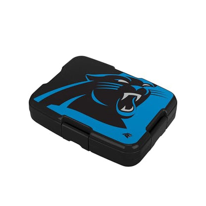 FOCO NFL Unisex-Adult Officially Licensed 2-Tone Big Logo Team Color Football Leak Proof 5 Compartment Bento Lunch Box - Carolina Panthers - color: Carolina Panthers