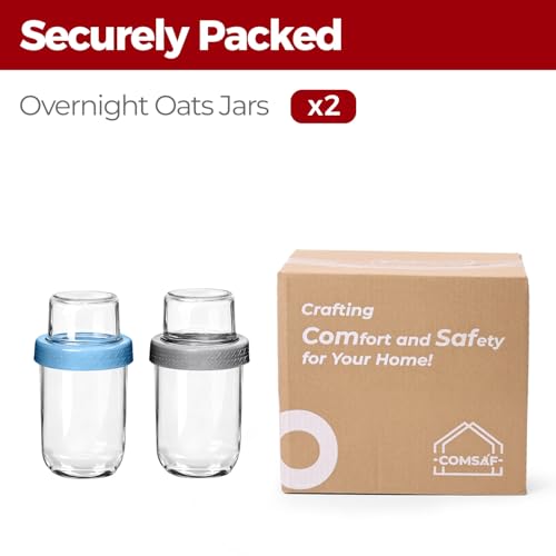16+4 oz Glass Parfait Cups with Lids 2 Pack Overnight Oats Container | Dry Wet Separation, Jar for Overnight Oats,Chia Pudding,Snacks,Nuts, Fruit,Granola Toppings,Meal Prep - color: Mixed color 3