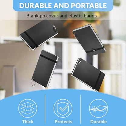 NEEWAY Ruled Index Cards with Ring 3x5 Inches, 200 Count Note Cards Lined, Flash Cards with Rings for Studying, Home and Office (Black) - color: Black