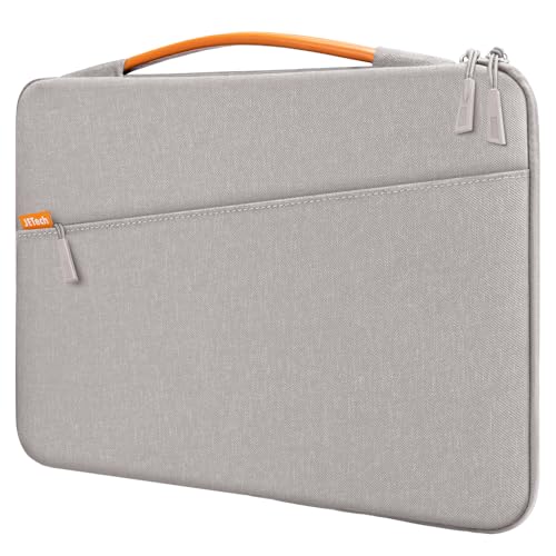 JETech Laptop Sleeve for 15-Inch MacBook Air (M2-M5, 2023-2026), MacBook Pro 15/16-Inch (M1-M5, 2019-2026), Bag Case with Portable Handle and Pocket (Light Grey) - color: Light Grey, size: 15-Inch