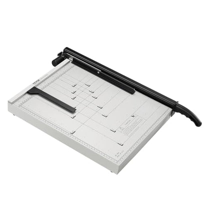 VEVOR Paper Cutter, 18 in Cut Length Guillotine Trimmer, 15-Sheet Capacity, Heavy-Duty Paper Cutter with Security Guard Rail/Blade Lock, Paper Trimmer for Cardstock, Cardboard, Home, Office & School