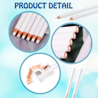 Maitys 20 Pcs Eraser Pencils for Artists Pencils and 2 Pcs Sharpener Wooden Sketch Professional Highlight Painting Eraser Pen for Sketching Charcoal Drawings, Revise Erasing Details for Beginners - style: Without Top Eraser