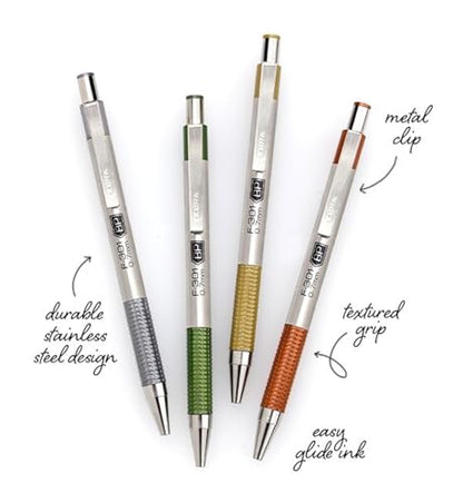 Zebra Pen F-301 Signature Series Ballpoint Pen, Black, 0.7mm, 4-Pk (27254) - color: Black Ink E
