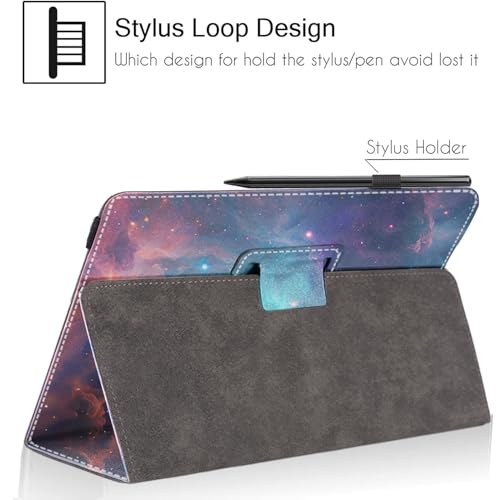 Universal 10 10.1 Inch Android Tablet Case,Slim Folding Stand Cover for All 9"-10.5" Touchscreen Tablet Case with Stylus Pen Holder,Starry Sky 06 - color: Starry Sky 06