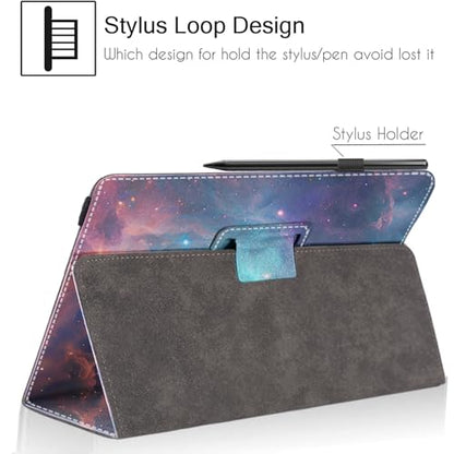 Universal 10 10.1 Inch Android Tablet Case,Slim Folding Stand Cover for All 9"-10.5" Touchscreen Tablet Case with Stylus Pen Holder,Starry Sky 06 - color: Starry Sky 06