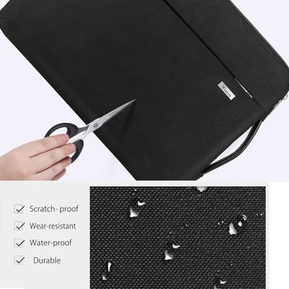 Voova Laptop Sleeve Case 15.6 16 Inch with Handle, 360° Protective Waterproof Slim Computer Bag Cover Compatible with MacBook Pro M2/M3/M4 16, HP Acer Lenovo Yoga ThinkPad Asus Laptop, Black - color: Black, size: 15.6-16 Inch