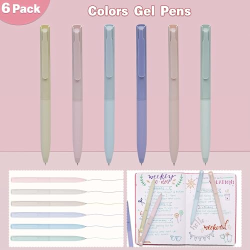 HRFGWDD 52 PCS Aesthetic School Supplies with Highlighters, Mechanical Pencils, Color Ink Gel pens, Pencil Case, Bible Study Supplies, Pens Pencils and Highlighters Set, Stationary Set for Student - color: 52pcs