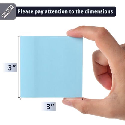 Mr. Pen- Sticky Notes, 3"x3", 12 Pads, 720 Sheets, Pastel Colors | Sticky Notes Bulk, Self-Stick Note Pads, Perfect for Office, School, Home, Study & Organization - color: Pastel