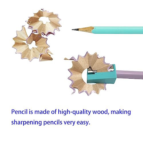 50PCS Triangular Grip Wooden cased Pencils for Kids with Erasers, Fun Cute Wood Wedding Golf Triangle Pencils for School,Drawing,Gift (50PCS) - style: Modern