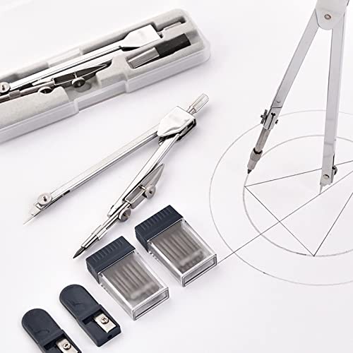 BABETT Drawing Compass Drafting Tools Mathematical Geometry Compass Professional Drawing Tools Student School Stationery Exam Tool Metal Compass Collection Math Ruler Kit (Size : B) - size: B