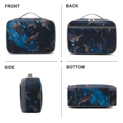 FlowFly Kids Lunch box Insulated Soft Bag Mini Cooler Back to School Thermal Meal Tote Kit for Girls, Boys, MyDinosaur - color: MyDinosaur