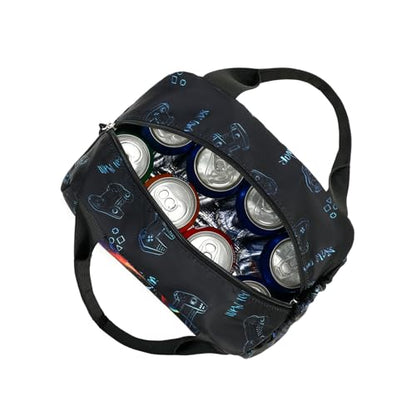 CAMTOP Boys Lunch Box Kids Insulated Lunch Bag Kids Cute Lunchbox for Boys Loncheras Para Niños - color: Gaming Controller