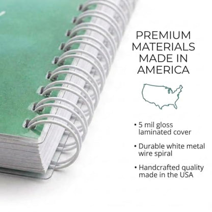 Gotcha Covered Notebooks Softcover Not Everything 8.5" x 11" Motivational Spiral Notebook/Journal, 120 Checklist Pages, Durable Gloss Laminated Cover, White Wire-o Spiral. Made in the USA - color: Not Everything