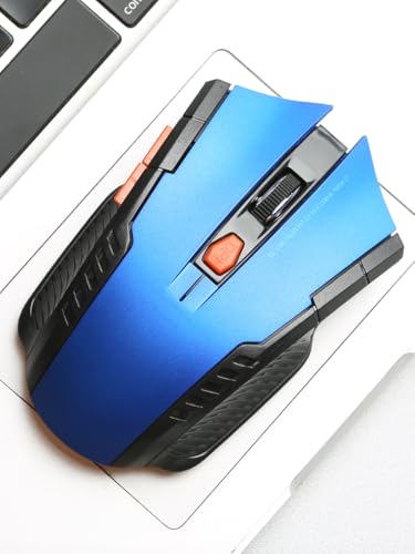 Wireless Mouse for Laptop, 2.4GHz Computer Mouse 3 Adjustable DPI Office Cordless USB Mice with USBA Receiver, for Laptop, PC, Computer, Chromebook, Notebook - color: Blue