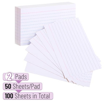 Mr. Pen- Lined Index Cards, 3x5, 100 Cards, Flash Cards, Note Cards | Index Card - size: 100 Cards