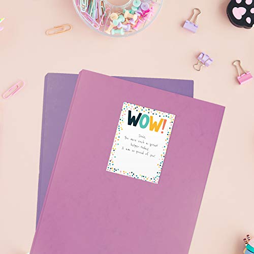 Modern Appreciation Sticky Note Assortment / 3" x 4" Repositionable Sticky Note Set/Set of 6 Colorful Encouragement Pads/Made in The USA