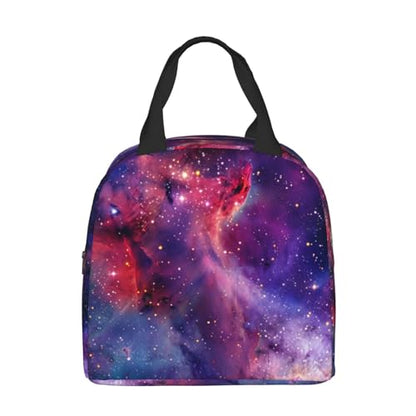 Galaxies Lunch Box - Insulated Lunch Bags for Women/Men Reusable Lunch Tote Bags, Perfect for Office/Camping/Hiking/Picnic/Beach/Travel - color: Galaxies