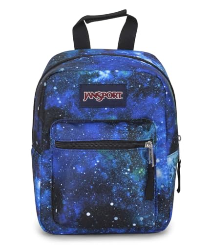 JanSport Big Break Insulated Lunch Bag - Small Soft-Sided Cooler Ideal for Class, Work, or Meal Prep, Cyberspace Galaxy - color: Cyberspace Galaxy
